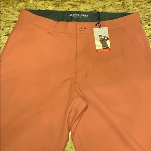 Matte grey golf shorts